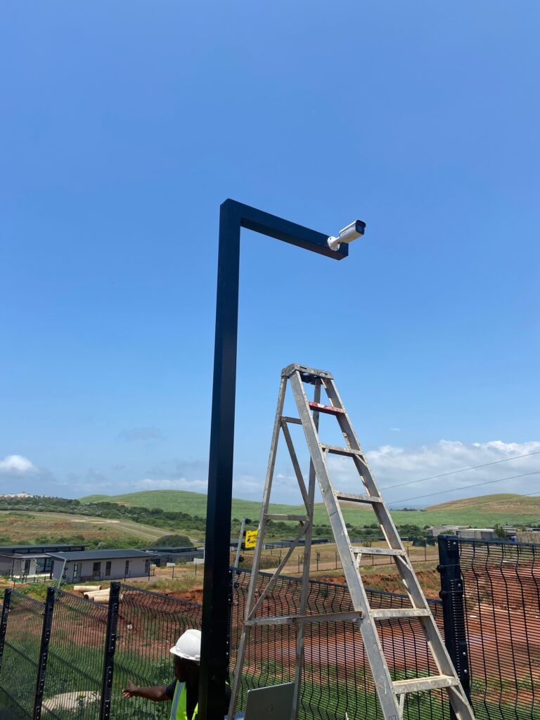 Stealth security CCTV technician balize estate perimeter