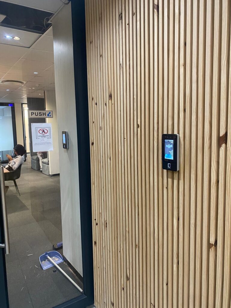 face recognition access terminal installation