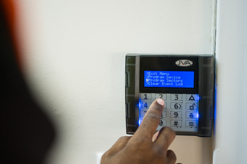jva electric fence keypad installation